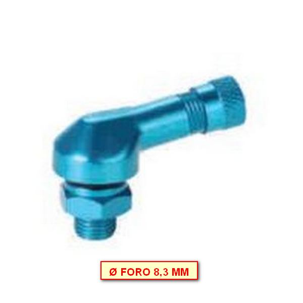 VALVOLA MOTO ANOD. BLU FORO 8,3 MM